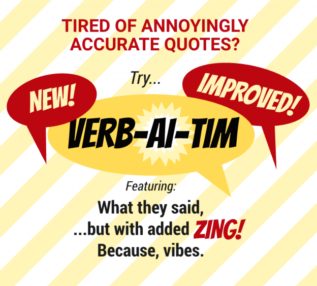 Verbatim AI quotes image